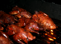 Tauben im Smoker gegrillt 